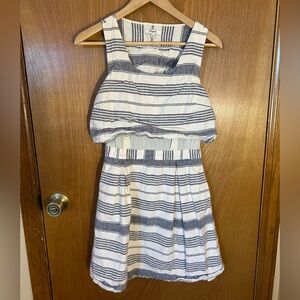 Madewell Keyhole Back Linen Dress